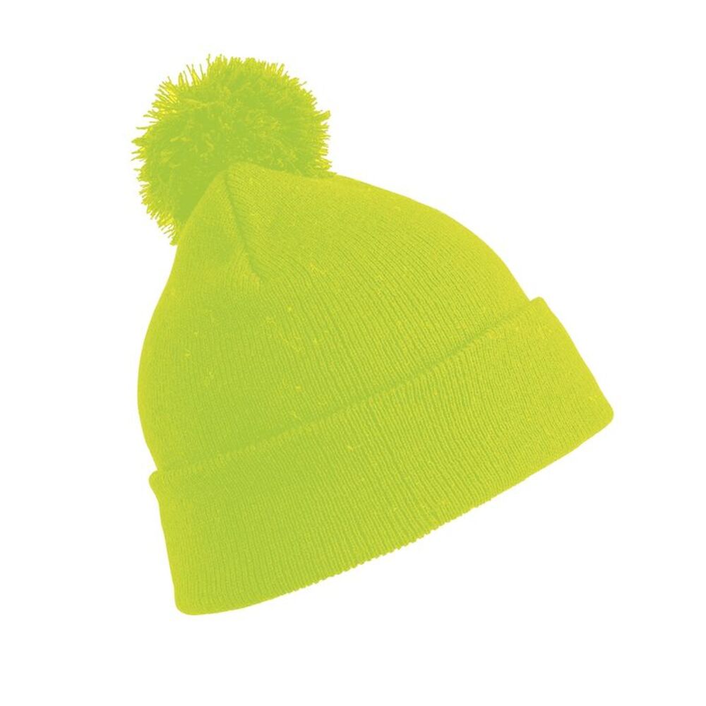 Result Core Pom Pom Beanie / Fluorescent Yellow